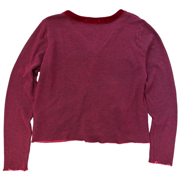 Cut Loose Velvet Trim Cardigan - Picture 7 of 9